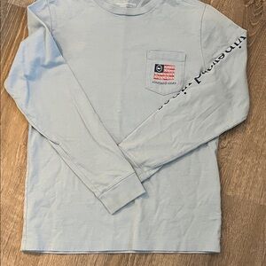 Vineyard Vines Sky Blue baseball - Long Sleeve Tee